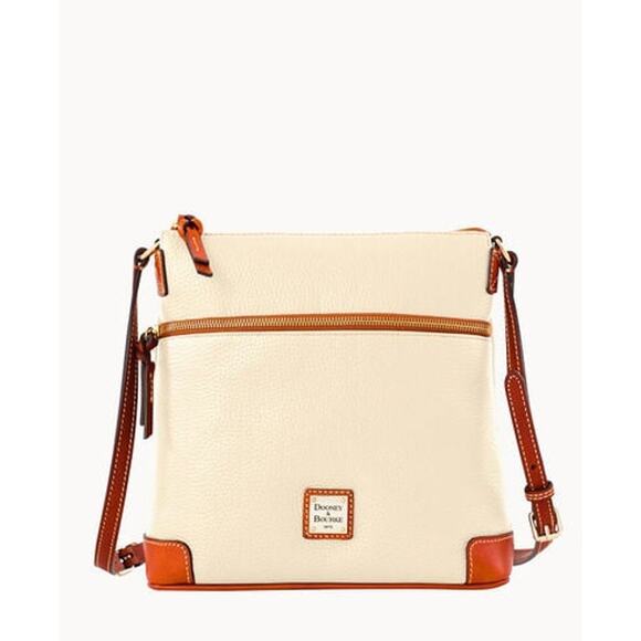 Dooney & Bourke Handbags - DOONEY & BOURKE Pebble Grain Crossbody Off-White/Bone EUC $248 MSRP